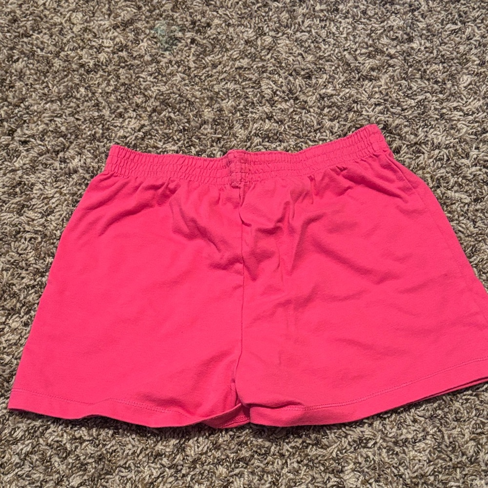 Kids Pink Shorts with light orange waist band